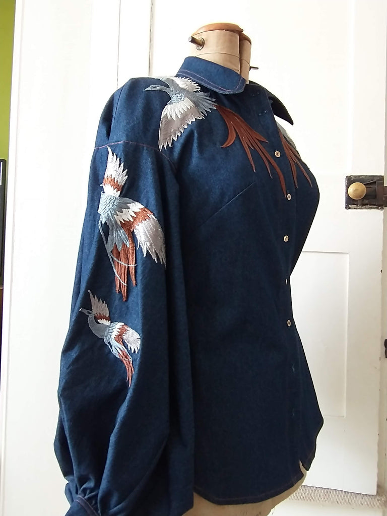 ANYA  jacket/shirt with embroidery